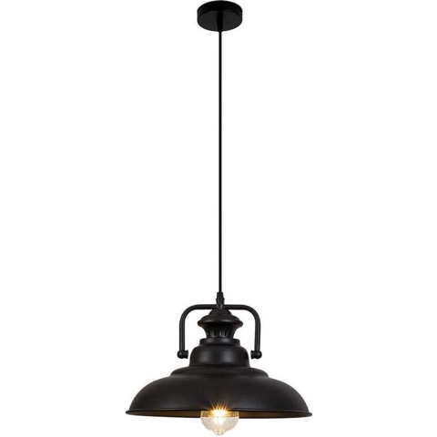 Homestyle Pro MK103-BB Industriële Hanglamp 38x21 cm Zwart/Metaal