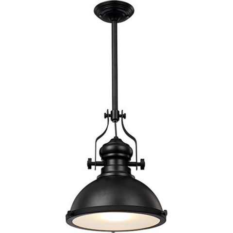 Homestyle Pro MK102-WB Industriële Hanglamp 32x35 cm Zwart/Wit/Metaal
