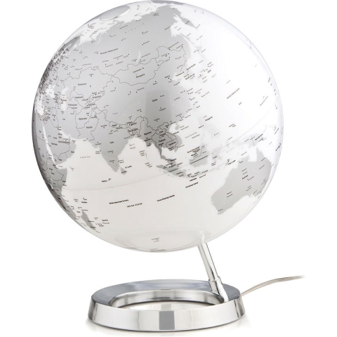 Atmosphere NR-0331F7NS-GB Globe Bright Chrome 30cm Diameter Kunststof Voet Engelstalig