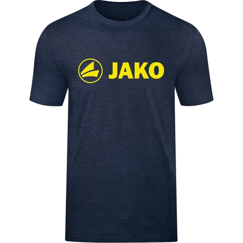 JAKO 6160K T-Shirt Promo Kids - Marine Gemeleerd/Fluo Citroen - 128