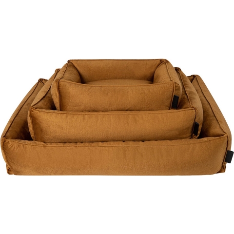 District 70 Hondenbed Shimmer, oker, Maat: M