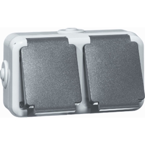 Peha SWD opbouw stopcontact PEHA dubbel horizontaal - 4657962