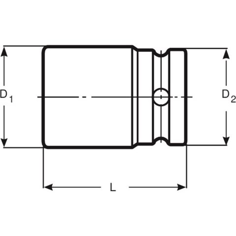 Bahco 1/2" lange krachtdop 13 mm | K7806M-13
