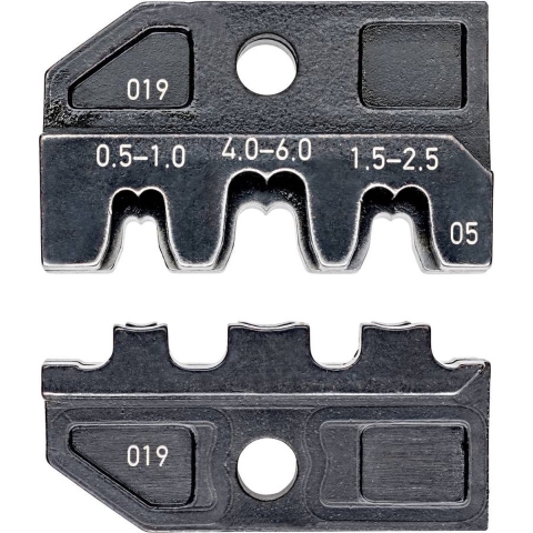 Knipex Krimpprofiel voor niet-gesoleerde open aansluitstekkers 4,8 + 6,3 mm - 974905