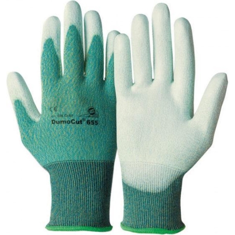 Honeywell Snijbestendige handschoen | maat 10 groen-blauw/wit | EN 388 PSA-categorie II | polyamide-vezel-tricot m.polyurethaan | 10 paar - 065510141E