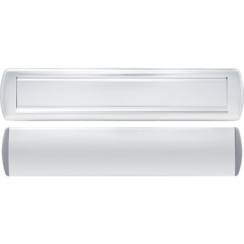 AXA Brievenbus Briefplaat + Tochtklep Curve Plus Aluminium 340 x 74 mm