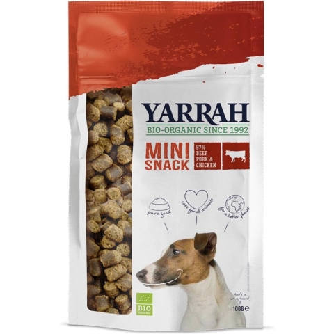 Yarrah Mini Bites Bio - Hondensnack - 100 g