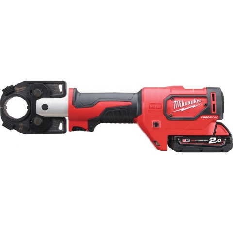Milwaukee M18 HCCT-201C Accu Hydraulische Kabelkrimptang 18V 2.0Ah Li-Ion M18™ FORCE LOGIC™ in koffer - 4933451194