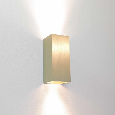 Artdelight Dante - Wandverlichting - 6,7 X 6,7 X 15,4 Cm - Mat Goud