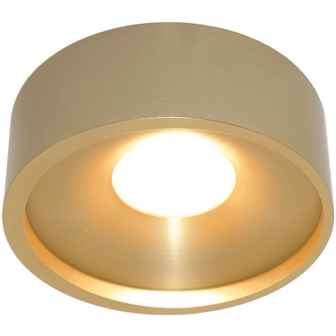 Artdelight Orlando - Plafondverlichting - Ø 14 X 5 Cm - 10W Dimbare LED Incl. - Goud