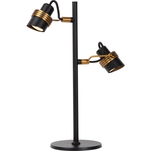 Lucide Tundran - Tafellamp - 30 X 15 X 45 Cm - Zwart