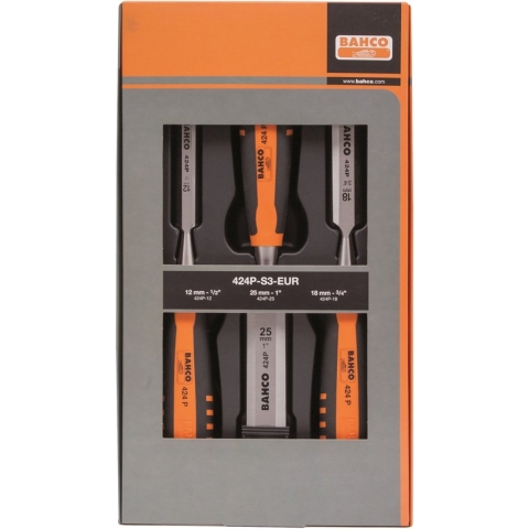 Bahco 424P-S3 3 Delige Beitel Set