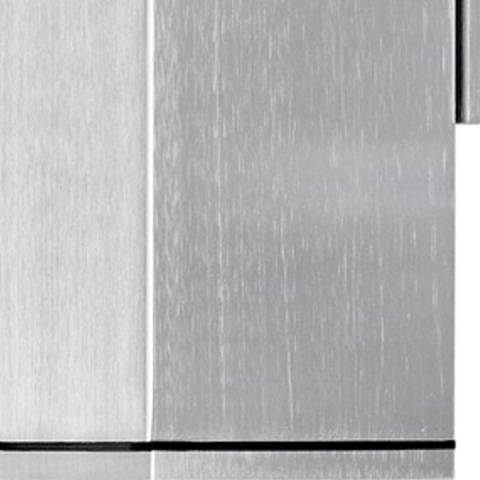 Konstsmide Monza Double Square - Buiten Wandlamp - 6,5 X 10 X 20 Cm - IP44 - Geanodiseerd Zilver