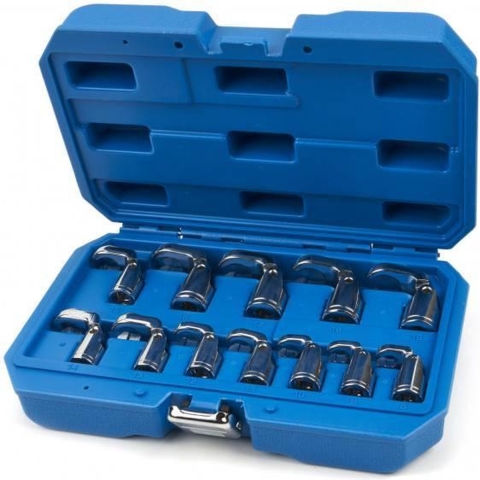 HBM 12-delige 3/8"kantelbare kraaienpoot steeksleutelset