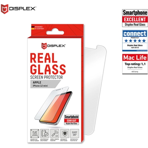 DISPLEX Real 01303 Screenprotector (glas) Apple iPhone 12 mini 1 stuk(s) Krasvast