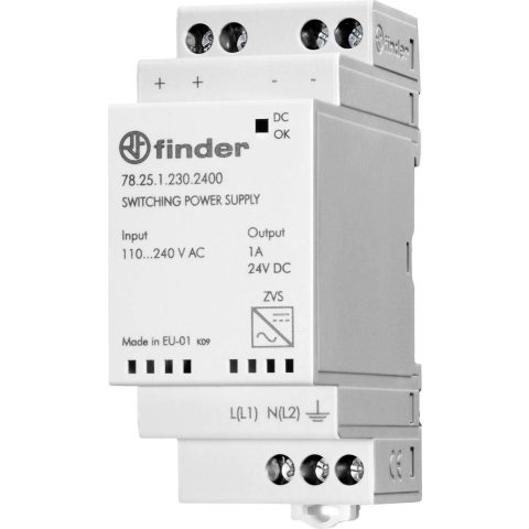 Finder 78.25.1.230.2400 DIN-rail netvoeding 24 V/DC 1 A 25 W Inhoud: 1 stuk(s)