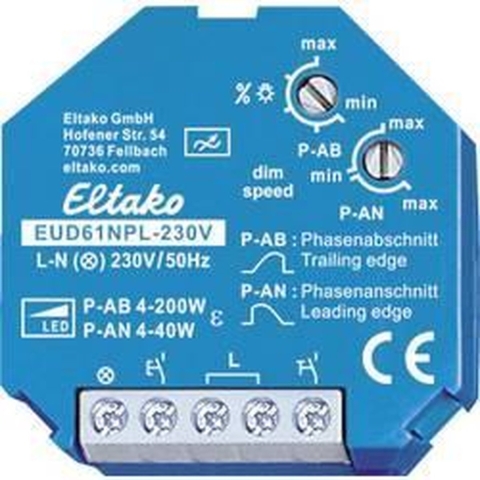 Eltako 61100832 Universele dimmer Blauw