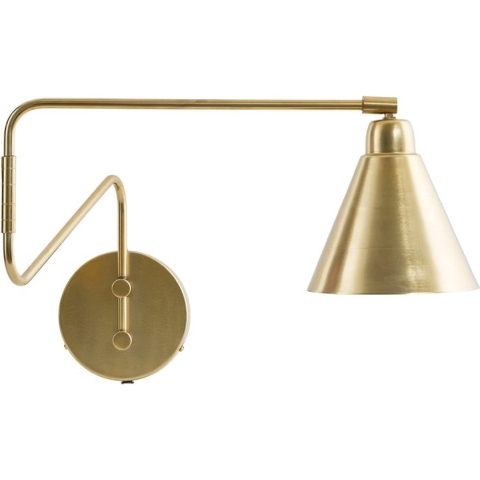 House Doctor - Game Wandlamp 70cm Geelkoper/Wit