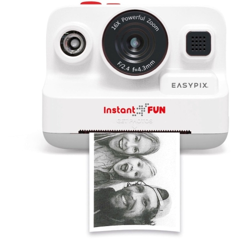Easypix InstantFUN Digitale point-and-shootcamera Wit Geïntegreerde accu