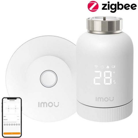 IMOU KIT-TRV1-EU-2 TRV1 Smart Radiator Thermostat Kit Draadloze verwarmingsbesturing set Radiatorventiel Digitale thermostaat 1 stuk(s)
