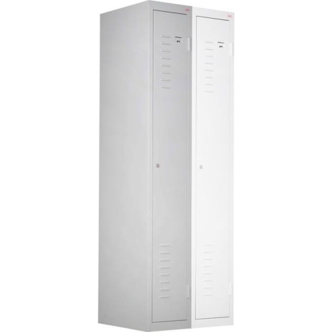 STIER garderobekast 1800x300x500mm lichtgrijs aanbouwelement