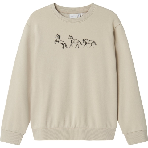 Name It Sweatshirt - NkfKassia - Peyote - Name It - 9-10 jaar (134-140) - Sweatshirt