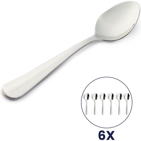 Amefa - Baguette 6 Koffielepels - Zilver