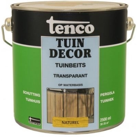 Tuindecor transparant naturel 2,5l verf/beits - Tenco