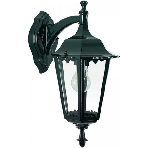 240v muurlamp ancona zwart - Ks verlichting