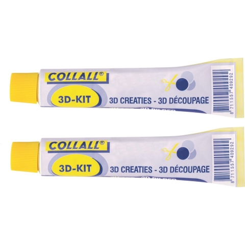 2x stuks tube Mozieklijm voor mozaiek steentjes/tegels 80 gram -