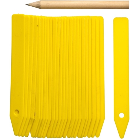 Nature Steeketiketten - 150x stuks - moestuin/groentetuin/kruidentuin - 10 cm -