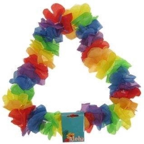 Pakket van 60x stuks voordelige gekleurde Hawaii kransen -