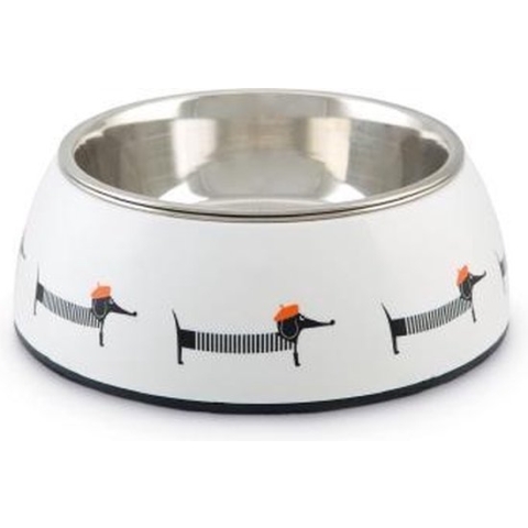 Beeztees Woby Plastic Eetbak Hond - Wit - ø 14 cm