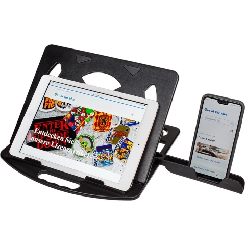 Laptop of tablet standaard 28 cm reis/onderweg model -