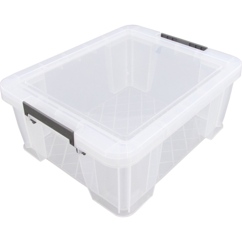 Allstore Opbergbox - 24 liter - Transparant - 48 x 38 x 19 cm -