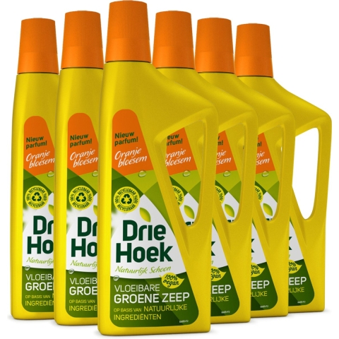 6x Driehoek Vloeibare Zeep Oranjebloesem 725 ml