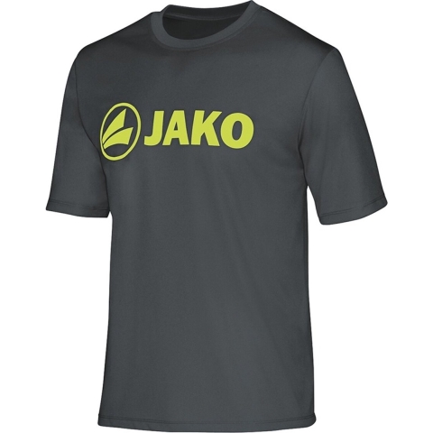 JAKO 6164K Functioneel Shirt Promo Kids - Antraciet/Lime - 164
