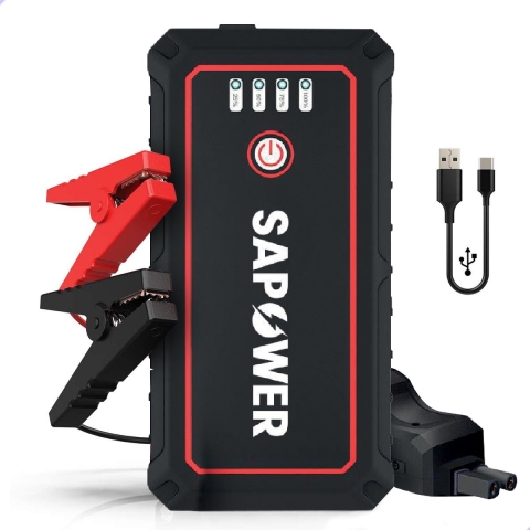 SAPOWER® JumpStarter X150 - Alles-in-1 - 12V - 800A - GRATIS LUXE SOFTCASE - Starthulp - Startbooste