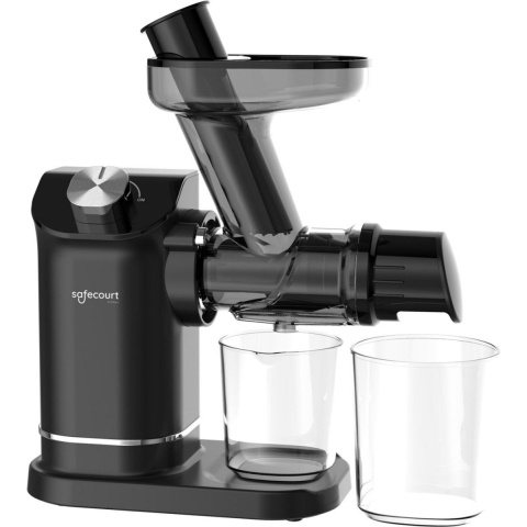 Safecourt Kitchen Slowjuicer - Juicer - Groenten en Fruitpers - BPA-vrij - 700ml - Zwart