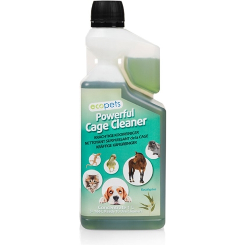 Ecopets Powerfull Cage Cleaner (Krachtige Kooireiniger) Concentraat 1 LTR (1 op 166)