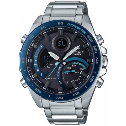 Casio Edifice ECB-900DB-1BER Herenhorloge 48 mm - Zilverkleurig