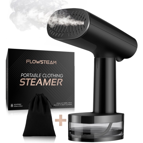 FLOWSTEAM® Luxe Kledingstomer - Handstomer - Stoomapparaat Kleding - Matte Black Edition - Inclusief