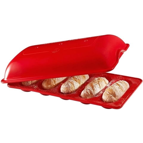 Emile Henry Broodbakvorm voor 5 mini baguettes - Grand Cru