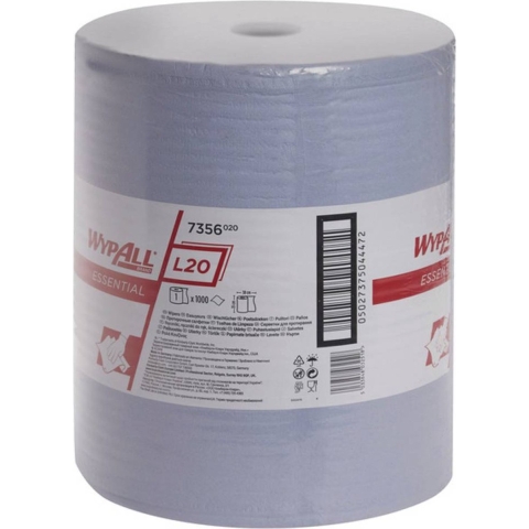 Kimberly Clark KI1066 7356 WYPALL L20 ESSENTIAL Wischtücher Großrolle Schoonmaakdoek