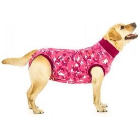 Suitical Recovery Suit Hond: Maat XXXS - Roze camouflage