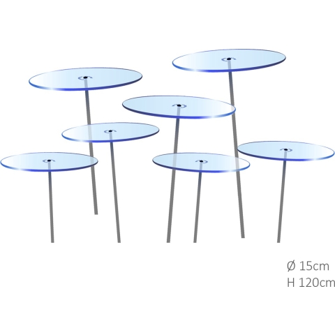 7 stuks! Zonnevangers Blauw medium 120x15 cm Cazador Del Sol - Cazador del sol