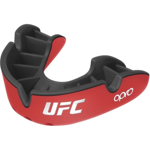 Opro 791004 UFC Silver Superior Fit Mouthguard - Red-Black - JR
