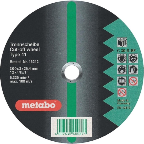 Metabo Accessoires Doorslijpschijf Ø 350x3,5x25,4 steen Flexiamant super - 10 stuks - 616213000