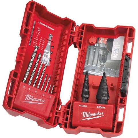 Milwaukee Accessoires Step Drill / Th.Web Combo Set - 48899350
