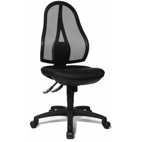Topstar Bureaudraaistoel | met puntsynchroontechniek | zwart 430-510 mm | zonder armleuningen draagvermogen 110 kg | 1 stuk - OP200 G20 OP200 G20